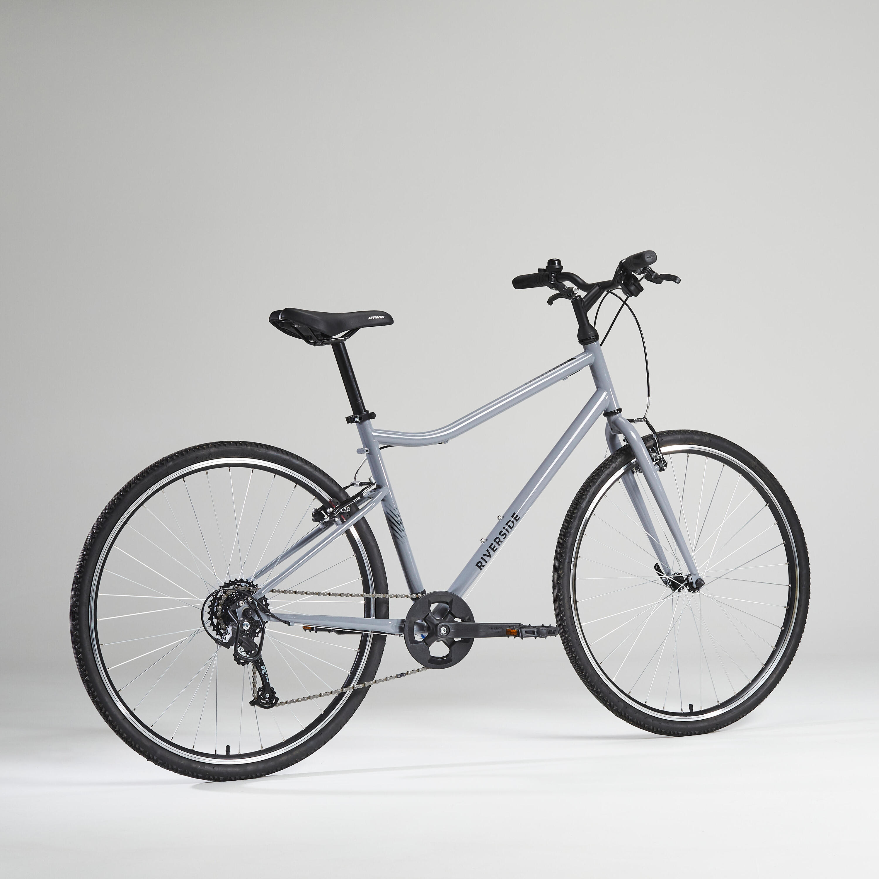 Hybrid Bike Riverside 120 - Grey 13/16