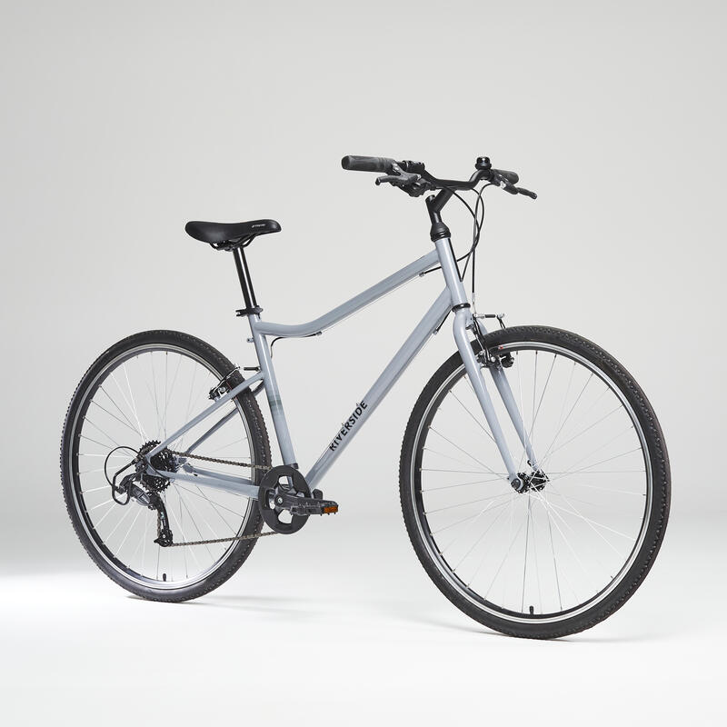 BICICLETA DE TREKKING RIVERSIDE 120 CINZA