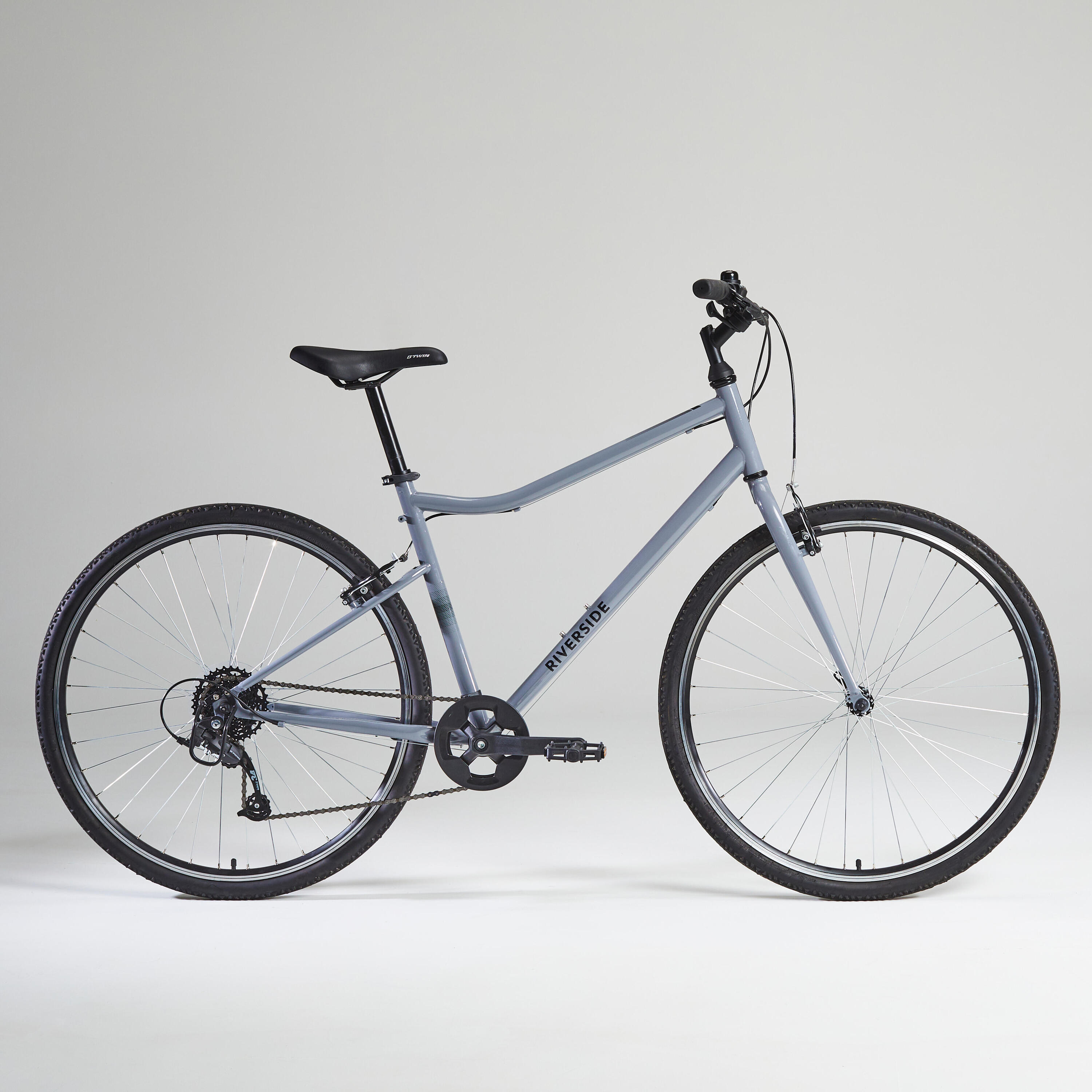 Hybrid Bike Riverside 120 - Grey 12/16