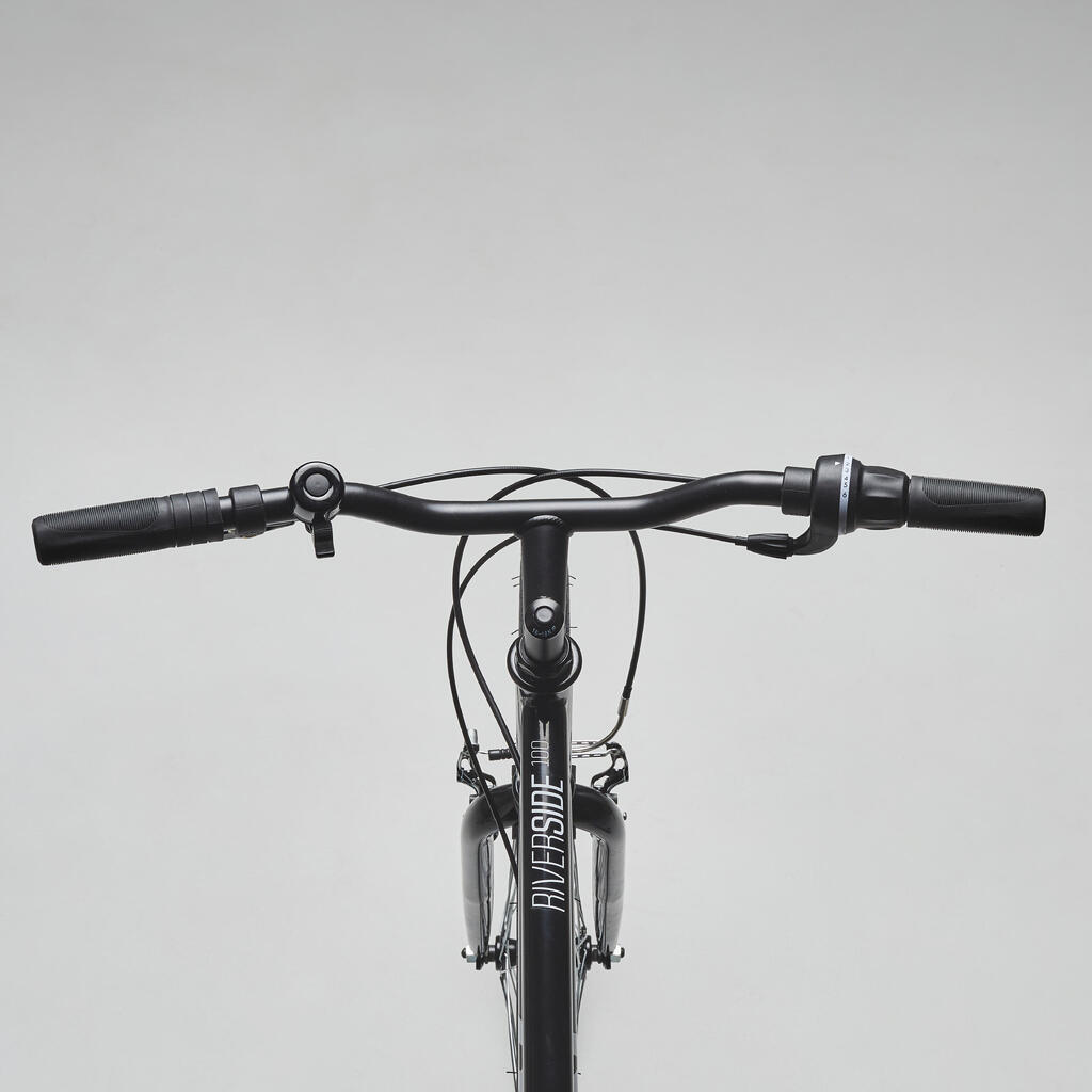 Υβριδικό ποδήλατο Riverside 100 - Μαύρο