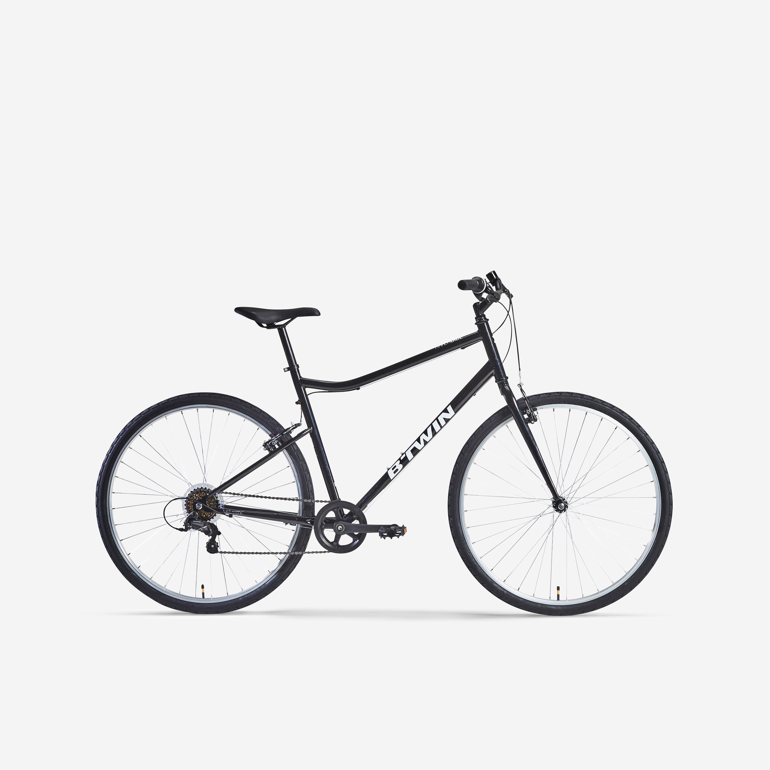 VELO TOUT CHEMIN RIVERSIDE 100 NOIR Decathlon