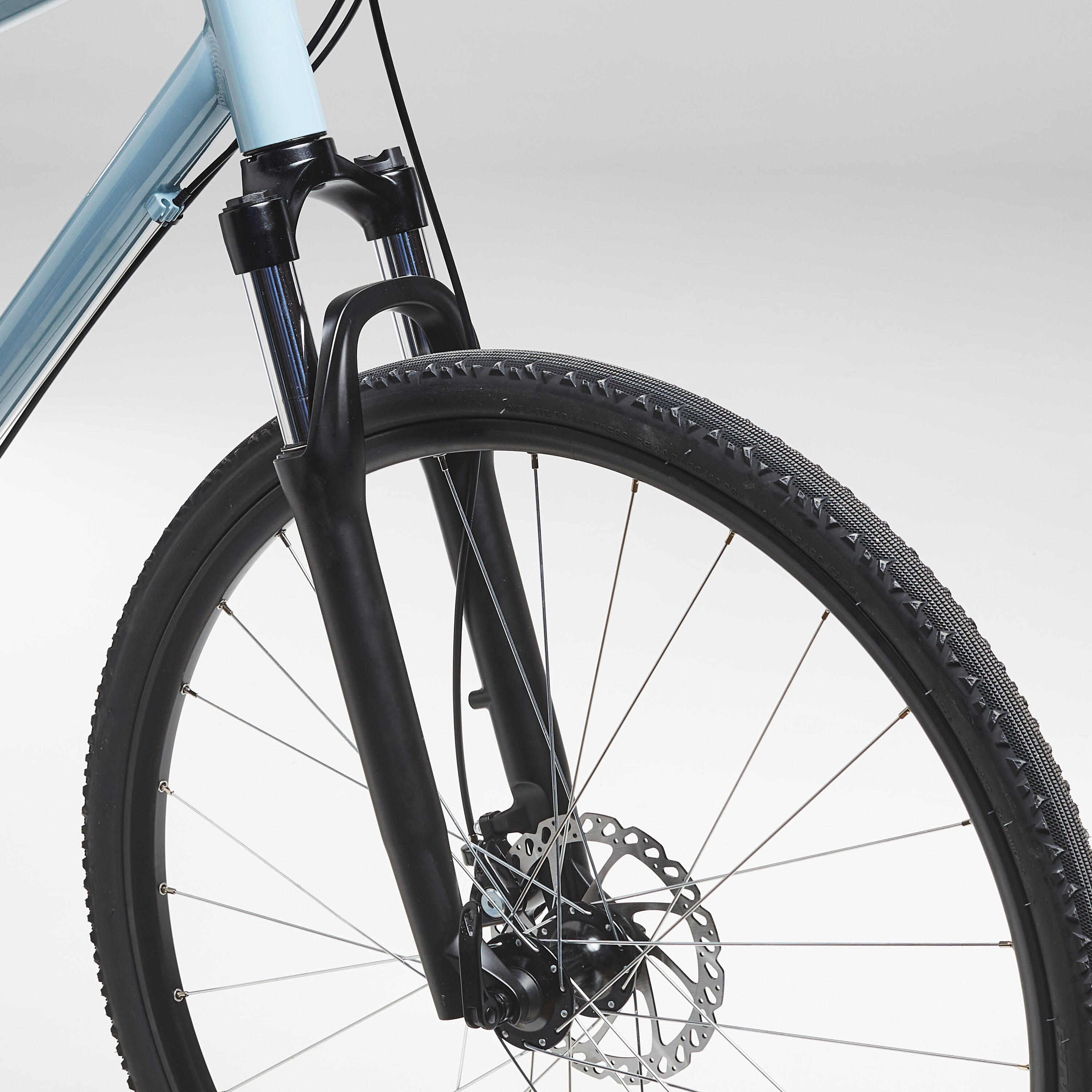 Riverside 500 Hybrid Bike - light blue 8/16