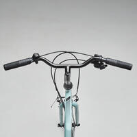 Pastelnozeleni hibridni bicikl s niskim ramom RIVERSIDE 120
