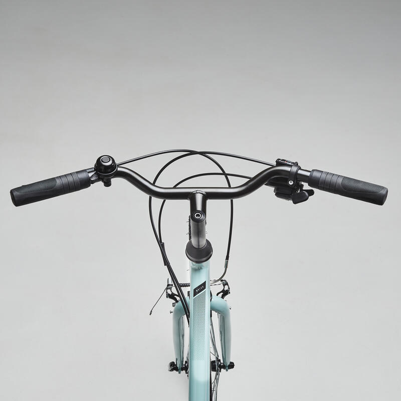 BICICLETA DE TREKKING RIVERSIDE 120 QUADRO REBAIXADO VERDE PASTEL