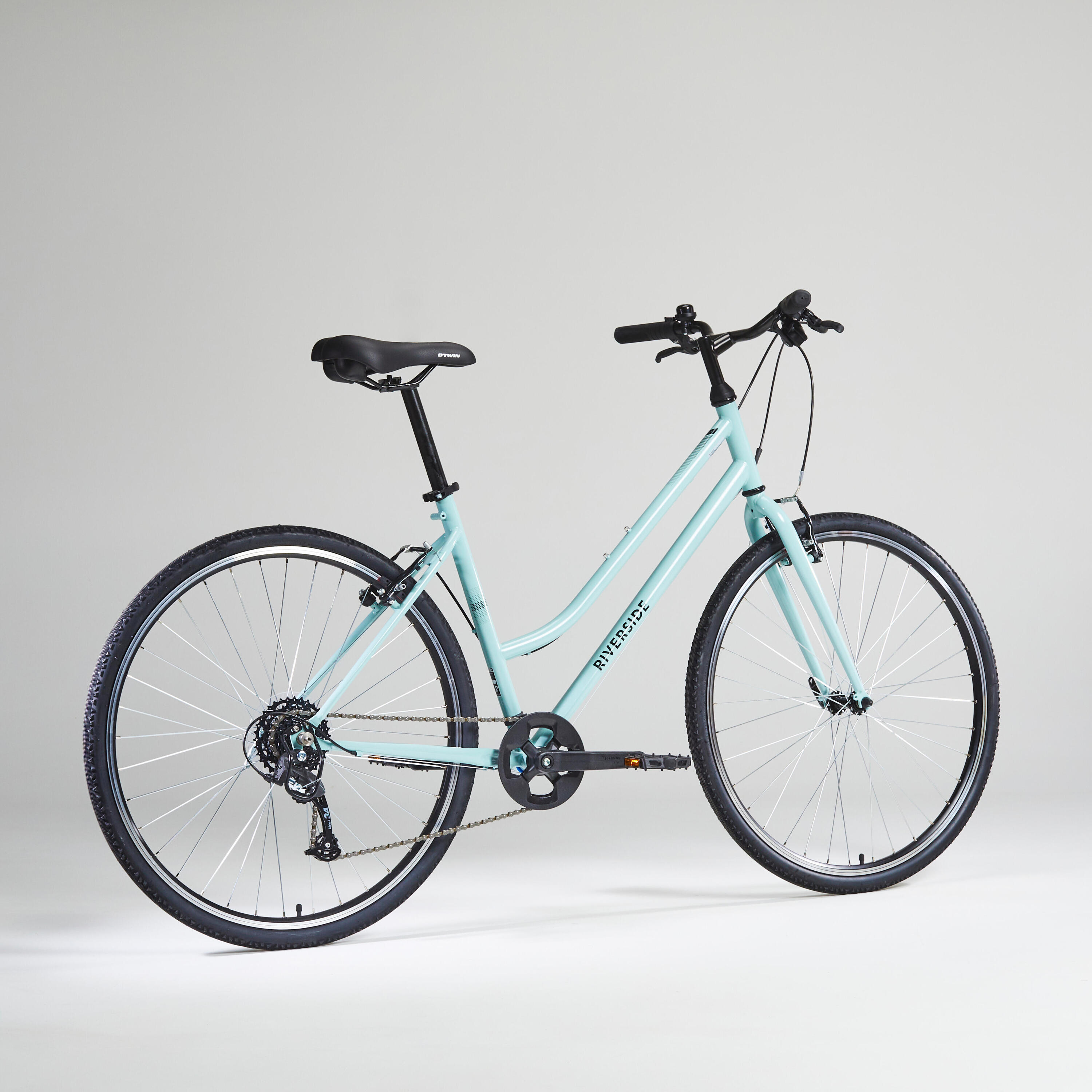 Cross Bike 28 Zoll Riverside 120 tiefer Einstieg pastellgrün 32/56