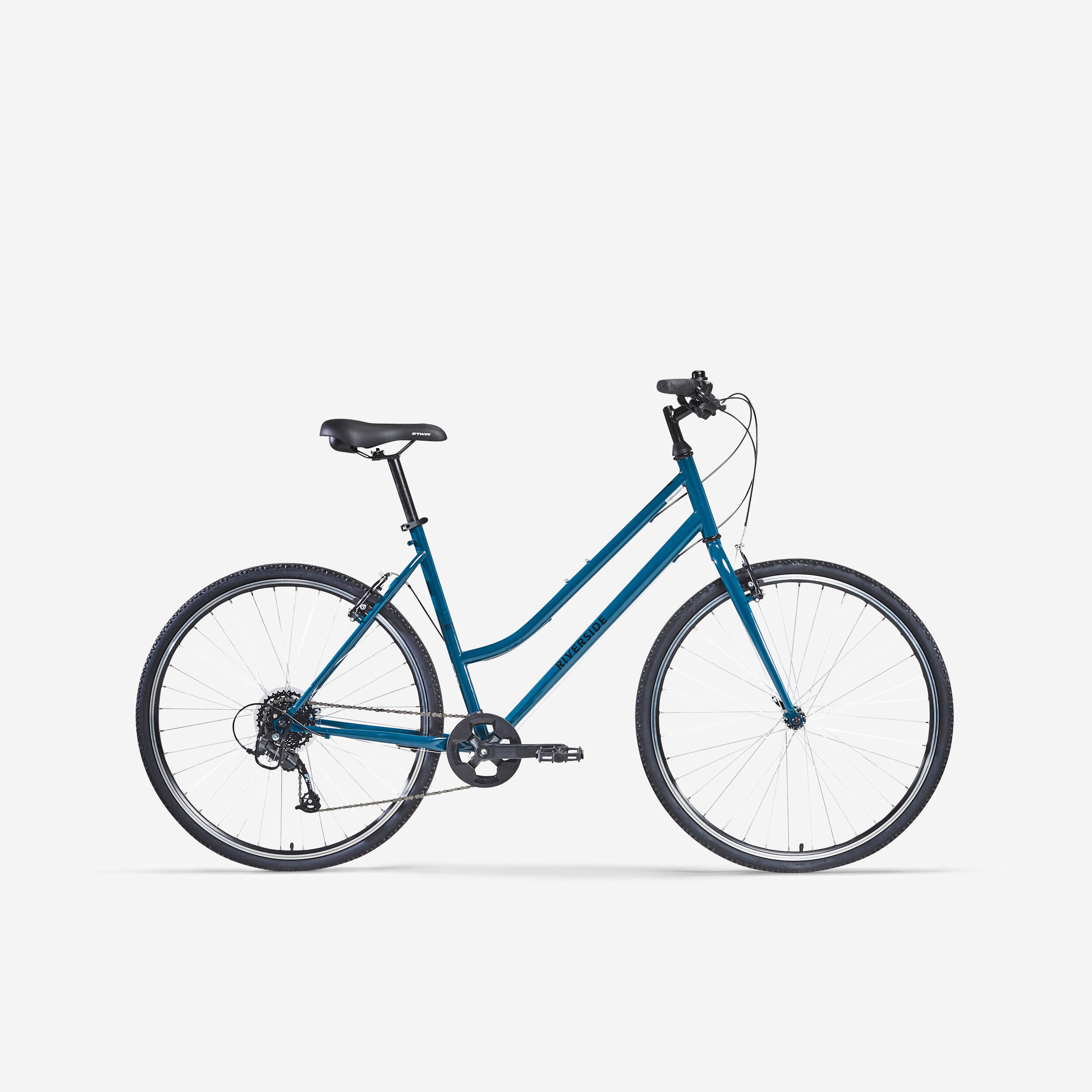 RIVERSIDE HYBRID BIKE RIVERSIDE 120 LOW FRAME - BLUE