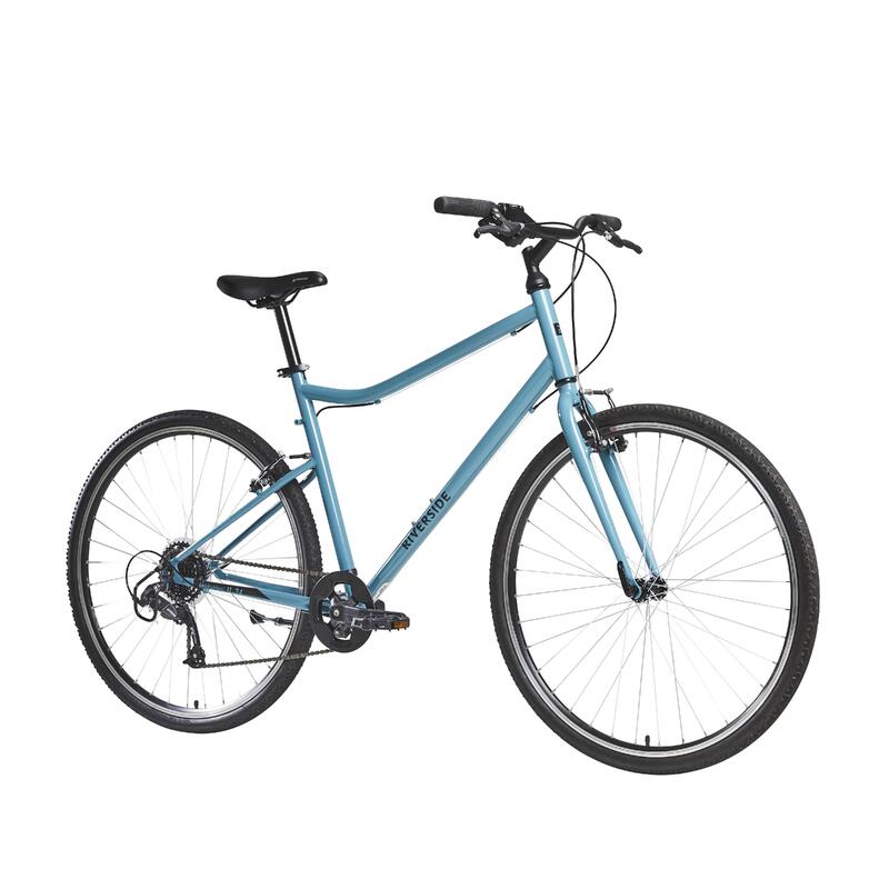 BICICLETA DE TREKKING RIVERSIDE 120 TURQUESA