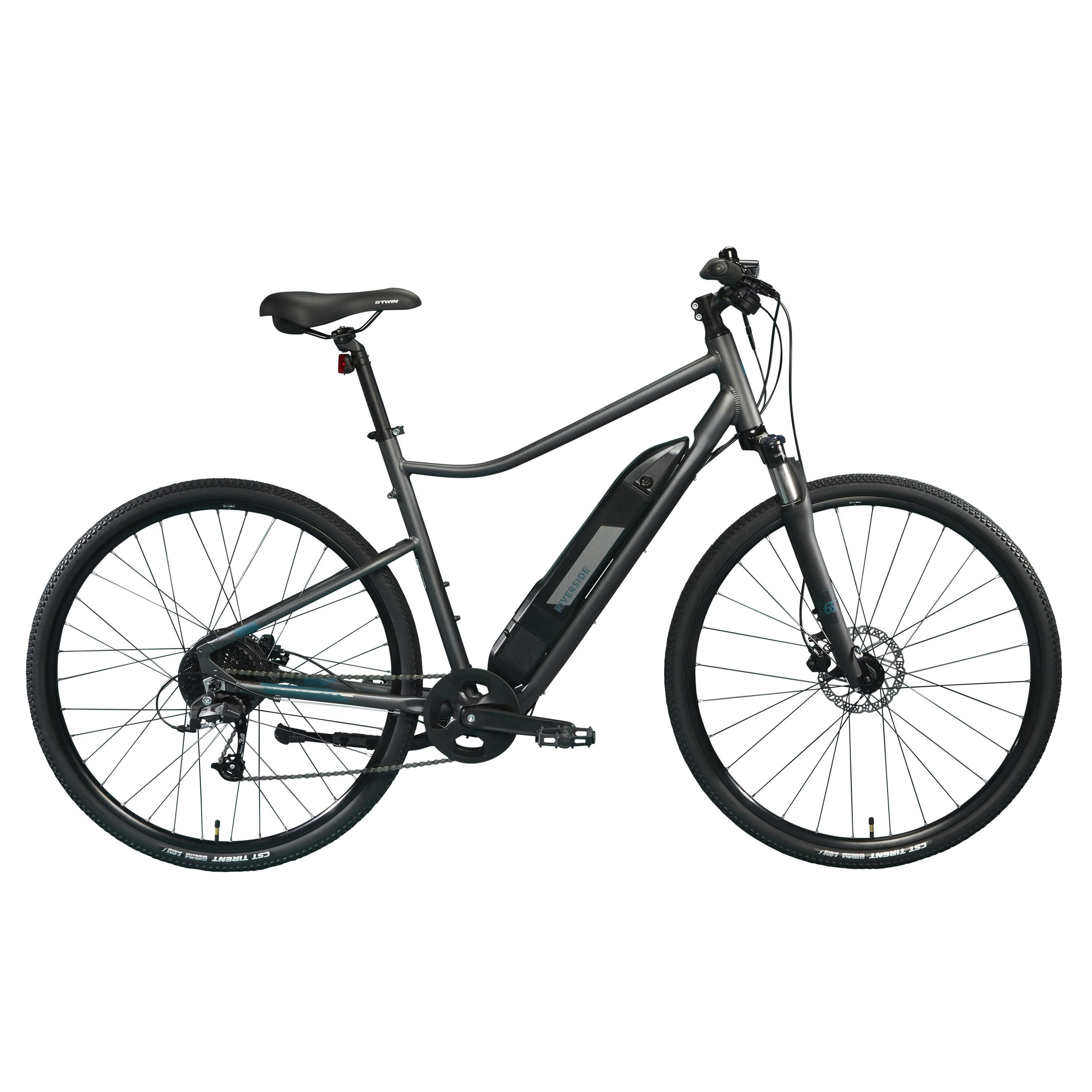 RIVERSIDE Bici trekking elettrica a pedalata assistita RIVERSIDE 500 E grigia