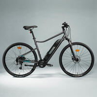 Sivi hibridni električni bicikl RIVERSIDE 500