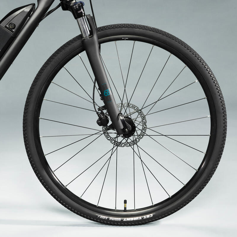 E-bike Cross Bike 28 Zoll Riverside 500e E-Bike Cross 28 Zoll 500E grau RIVERSIDE - DECATHLON