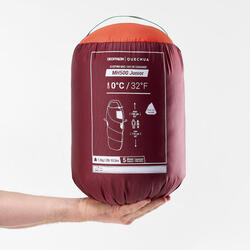 SAC DE COUCHAGE ENFANT MH500 0 C ROUGE QUECHUA Decathlon.ch