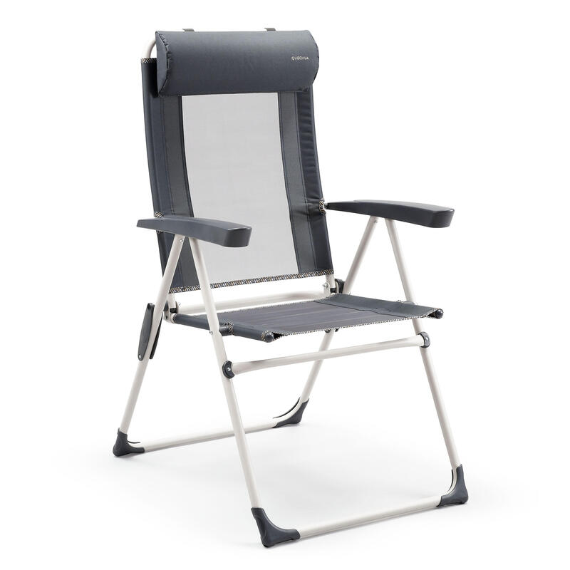 Összecsukható szék kempingezéshez, dönthető, acél 