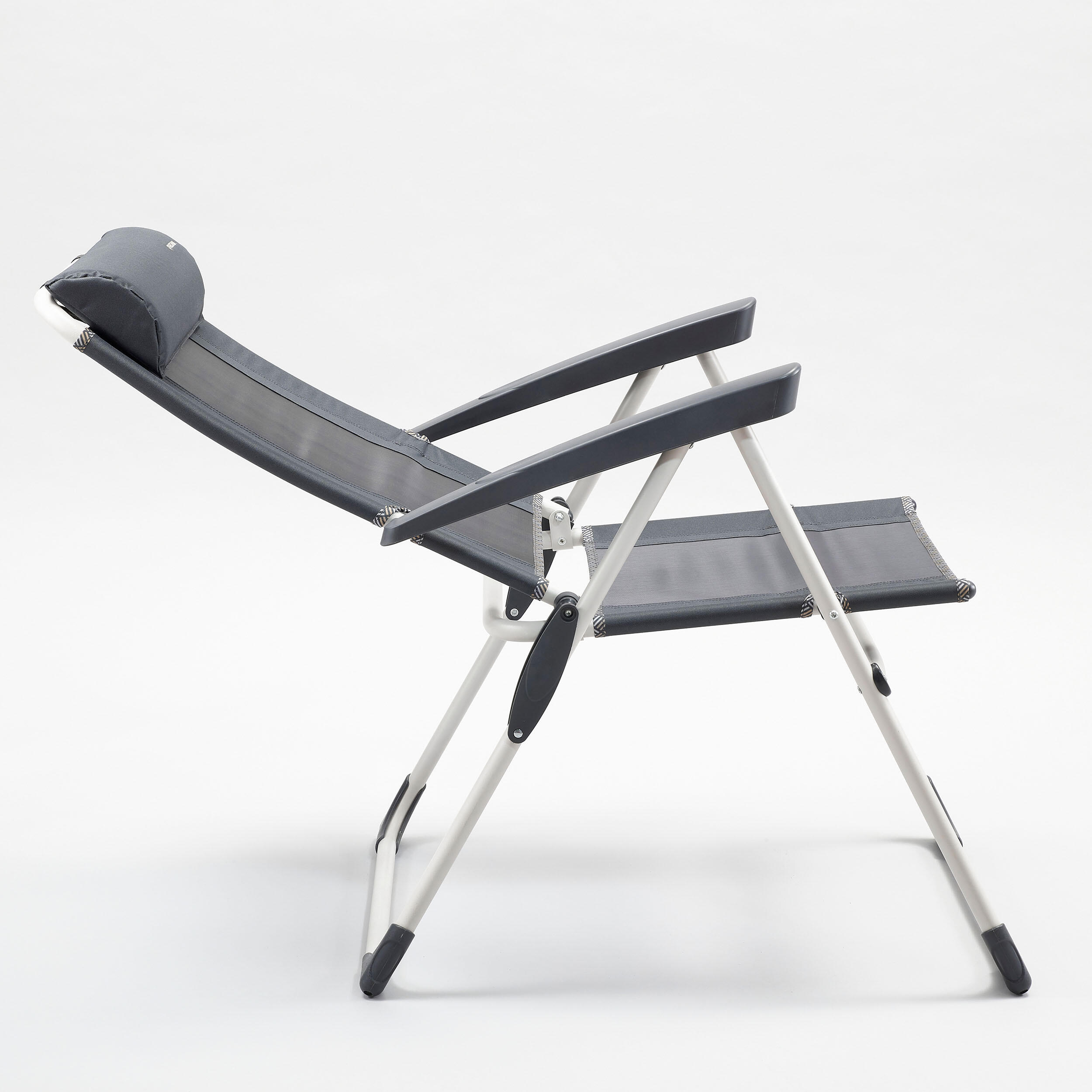 US FOLDING COMFORT CAMPING CHAIR - RECLINABLE - STEEL 6/12
