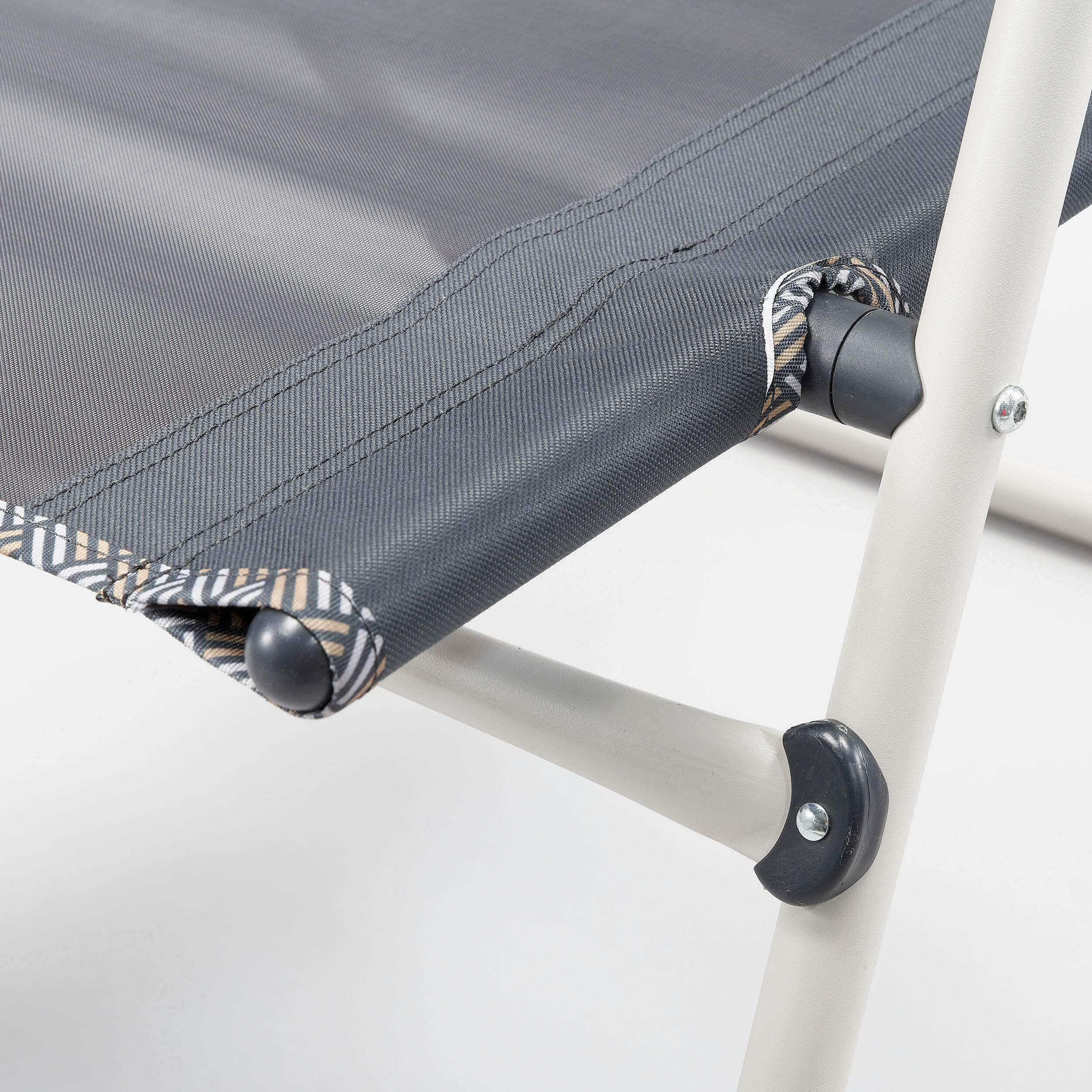 US FOLDING COMFORT CAMPING CHAIR - RECLINABLE - STEEL 10/12