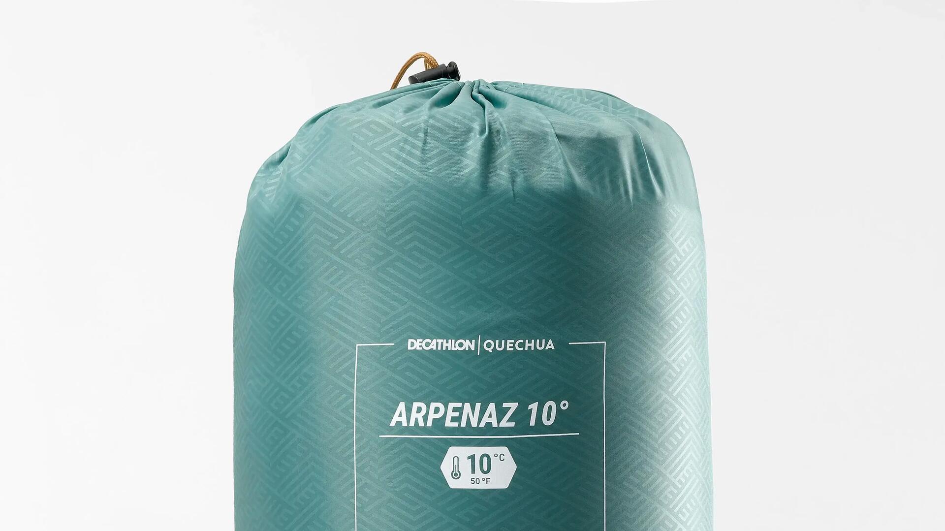 Sac de couchage Arpenaz 10° DOUBLE TURQUOISE