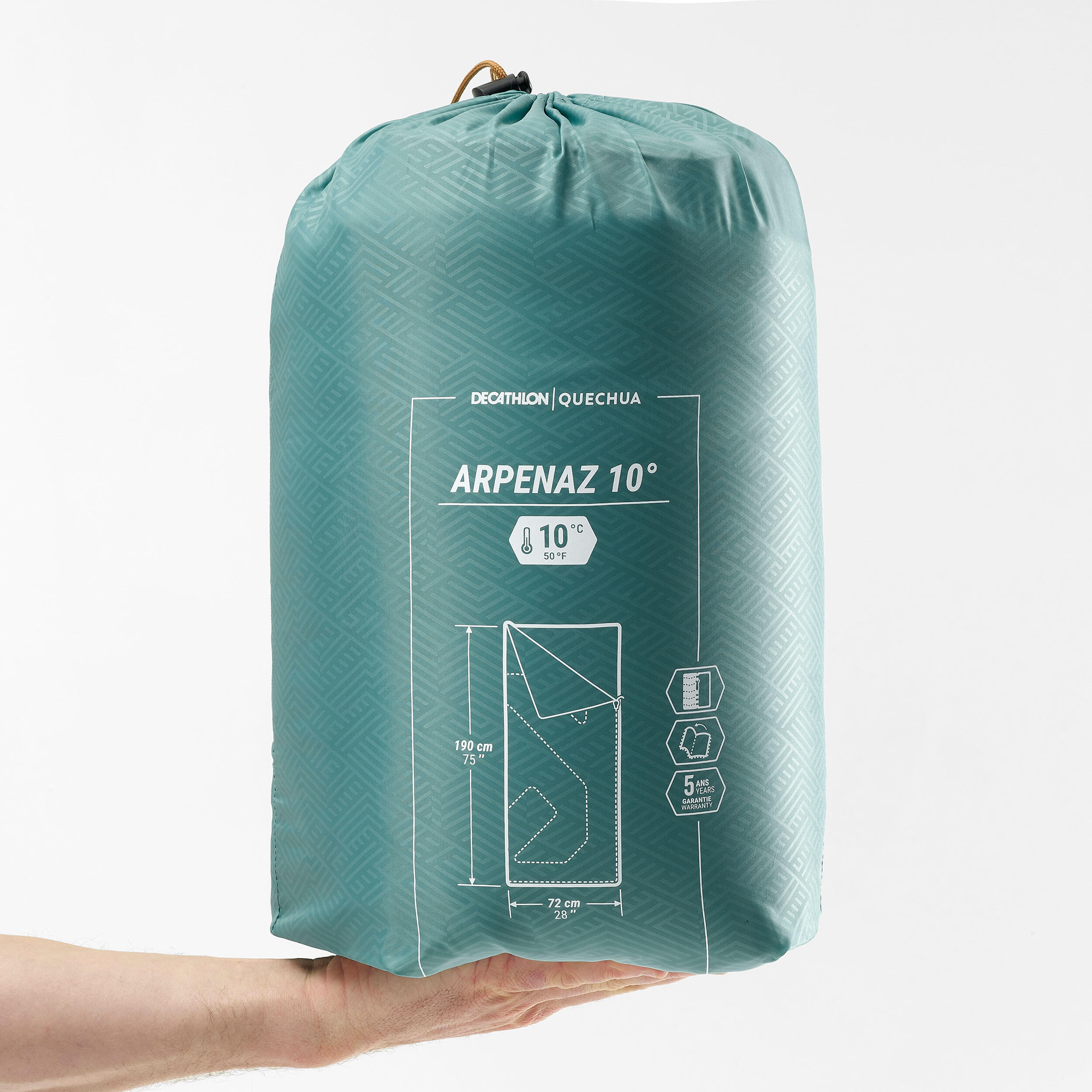 CAMPING SLEEPING BAG - ARPENAZ 10° 3/7