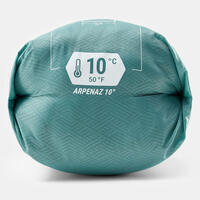 SLEEPING BAG PARA CAMPING - ARPENAZ 10° VERDE