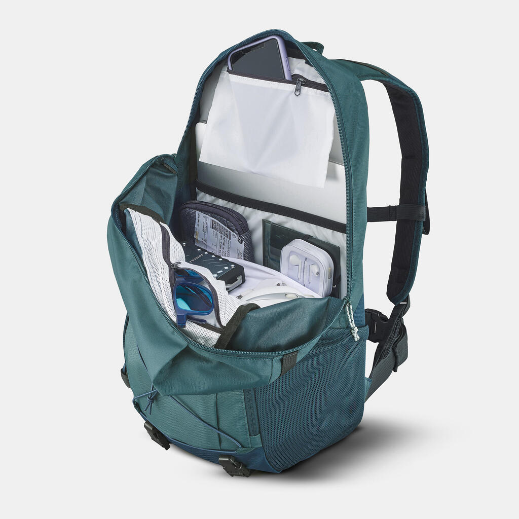 Wanderrucksack Naturwandern NH100 Arpenaz 30 l blau 