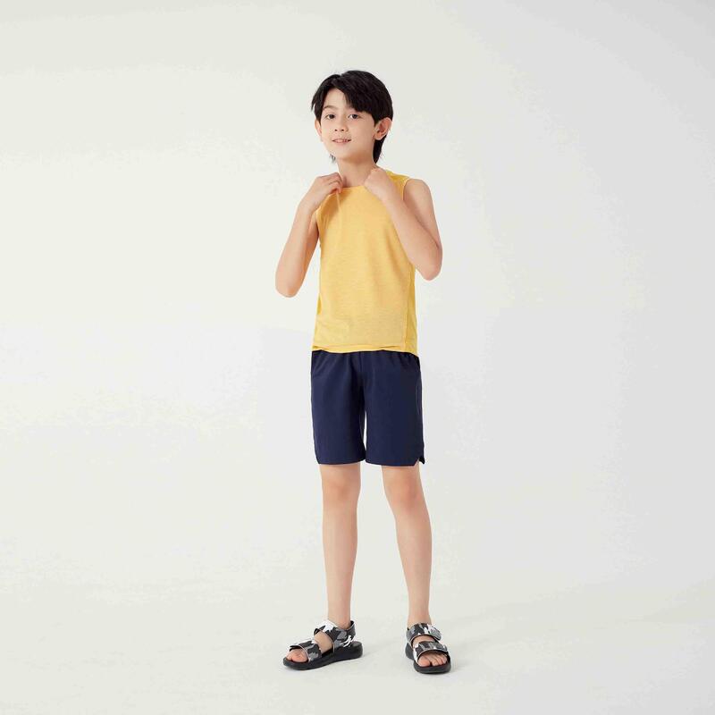 兒童透氣棉質短褲 S500 - 軍藍色