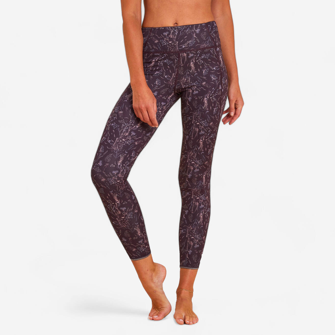 Reversible Dynamic Yoga Leggings - Purple