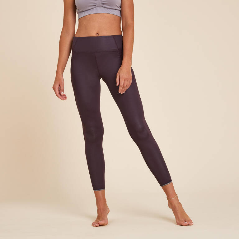 Reversible Dynamic Yoga Leggings - Purple