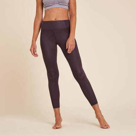 Reversible Dynamic Yoga Leggings - Purple