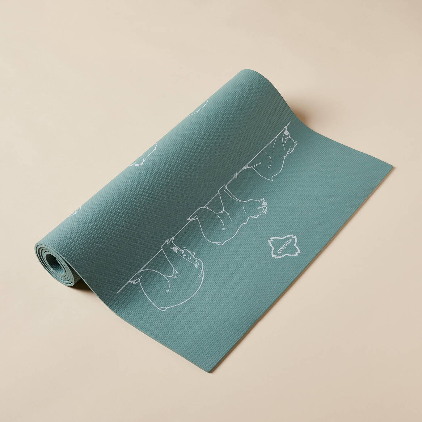 Kids' Yoga Mat 150 cm ⨯ 60 cm ⨯ 5 mm - Khaki Bear Kids' Yoga Mat 150 cm ⨯ 60 cm ⨯ 5 mm - Khaki Bear