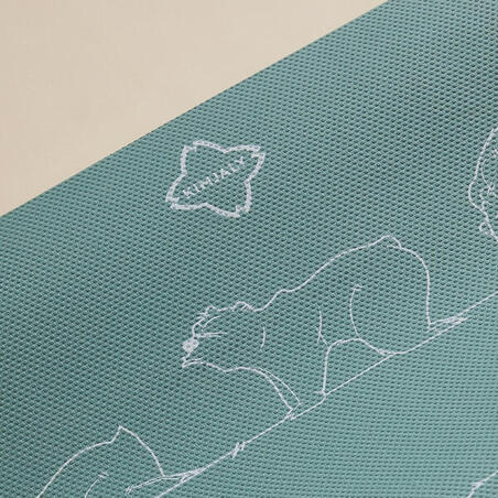 КОВРИК ДЛЯ ЙОГИ ДЛЯ ДЕТЕЙ 5 ММ ХАКИ «МЕДВЕЖОНОК» 150смх60см