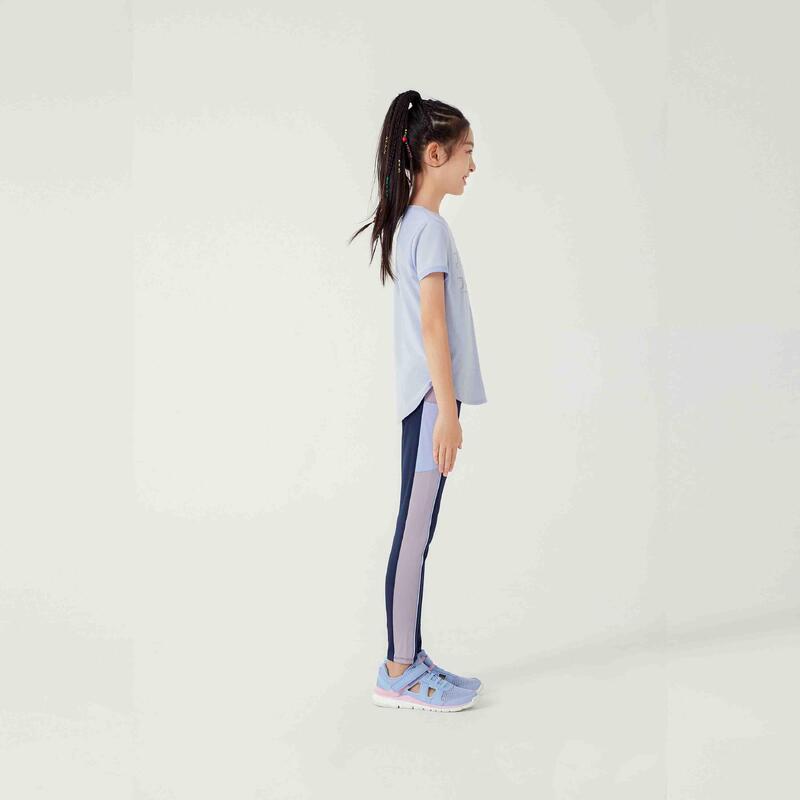 女童透氣緊身褲 S500 - 軍藍色