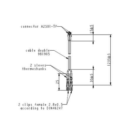 Front and Rear Light Cable Kit Elops 540