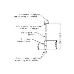 Front and Rear Light Cable Kit Elops 540