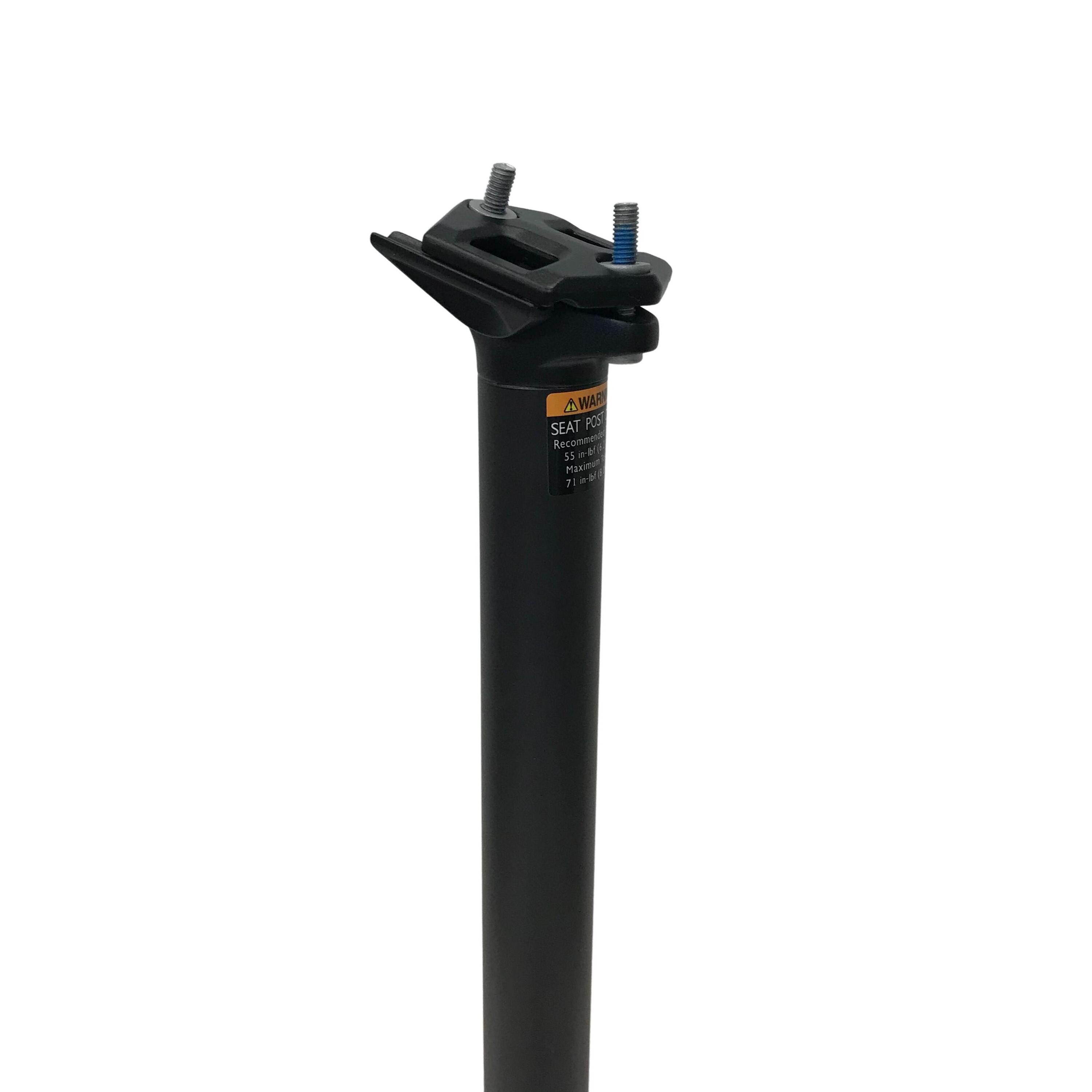 Tija de sillín Carbono 27,2 mm Bicicleta MTB Negra 2/3