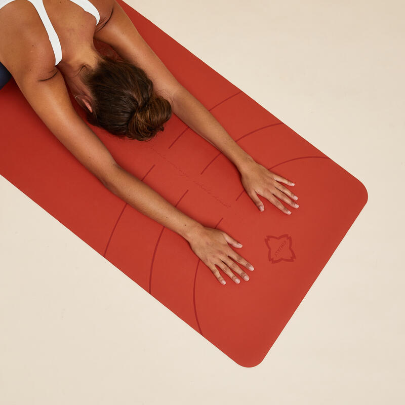 Esterilla de yoga Grip 185 cm x 65 cm x 3 mm naranja