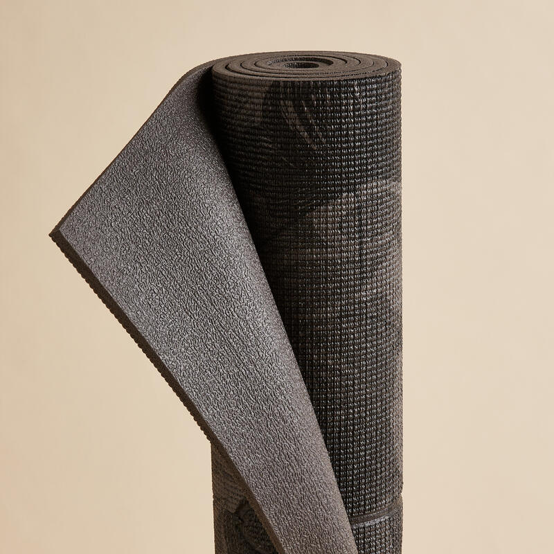 Podložka na jógu Confort 8 mm černo-šedá