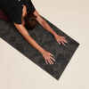Podložka na jogu Confort 173 cm x 61 cm x 8 mm Lotus čierno-sivá