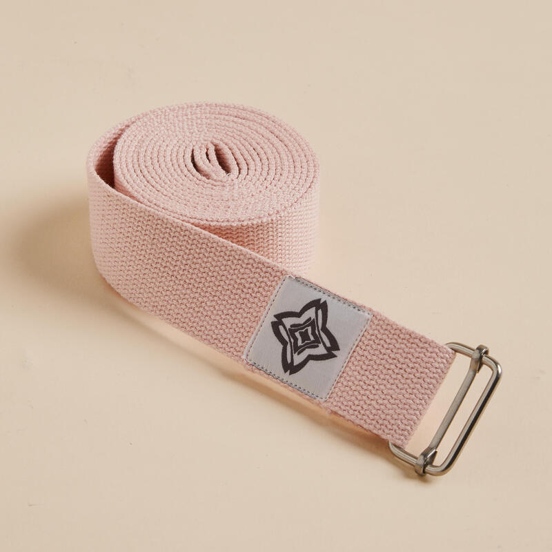 Cinghia yoga cotone bio rosa