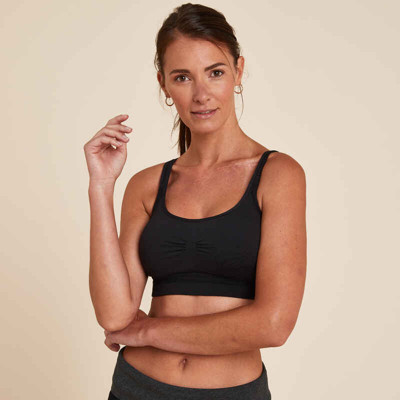Bustier sanftes Yoga nahtlos schwarz Bustier sanftes Yoga nahtlos schwarz