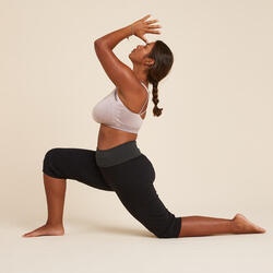 Women's Eco-Friendly Gentle Yoga Cropped Bottoms - Black/Grey