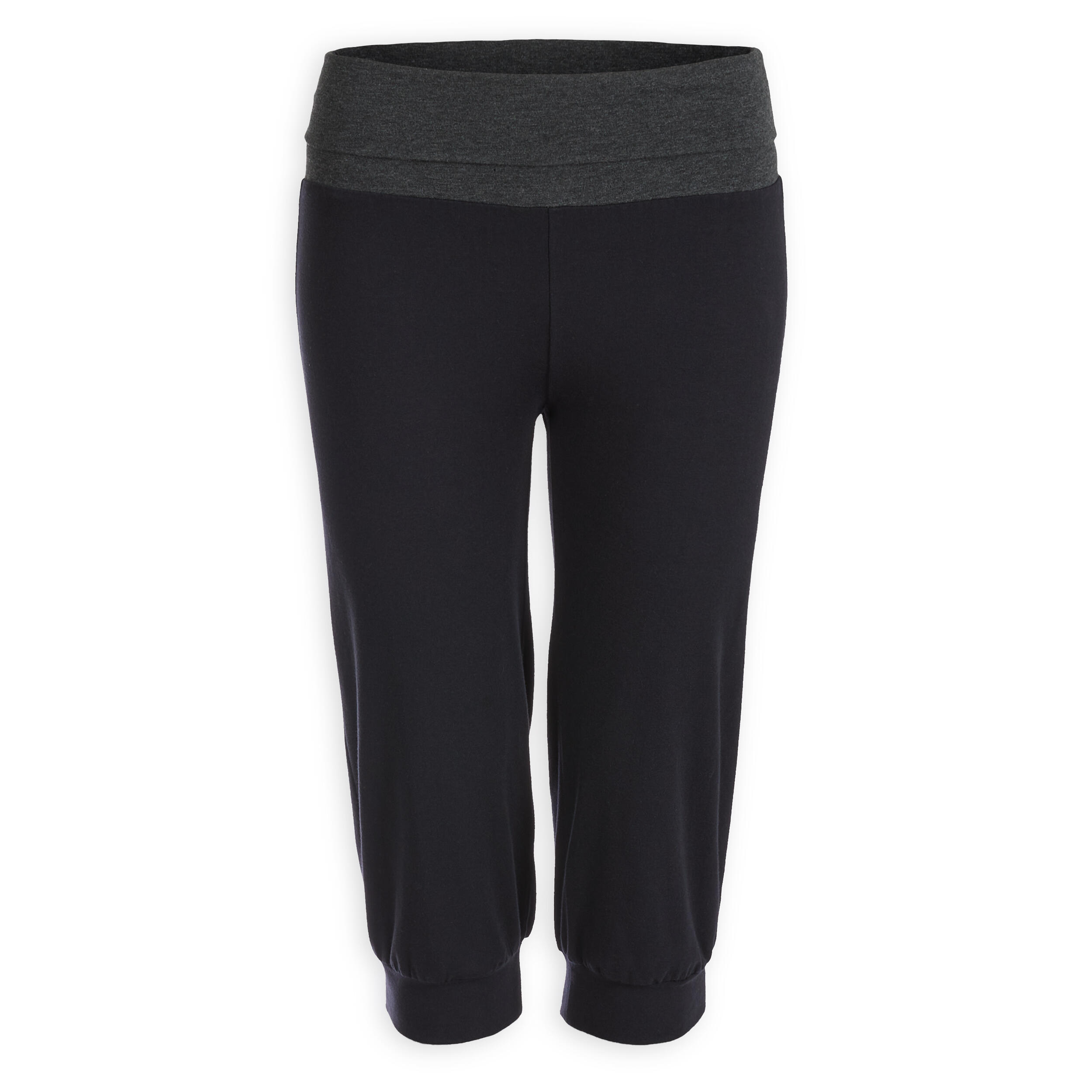 Gentle Yoga Cropped Bottoms - Black 