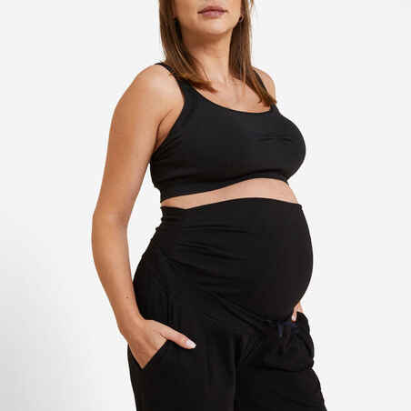 Pantalón yoga embarazada ecofriendly Mujer Kimjaly gris negro
