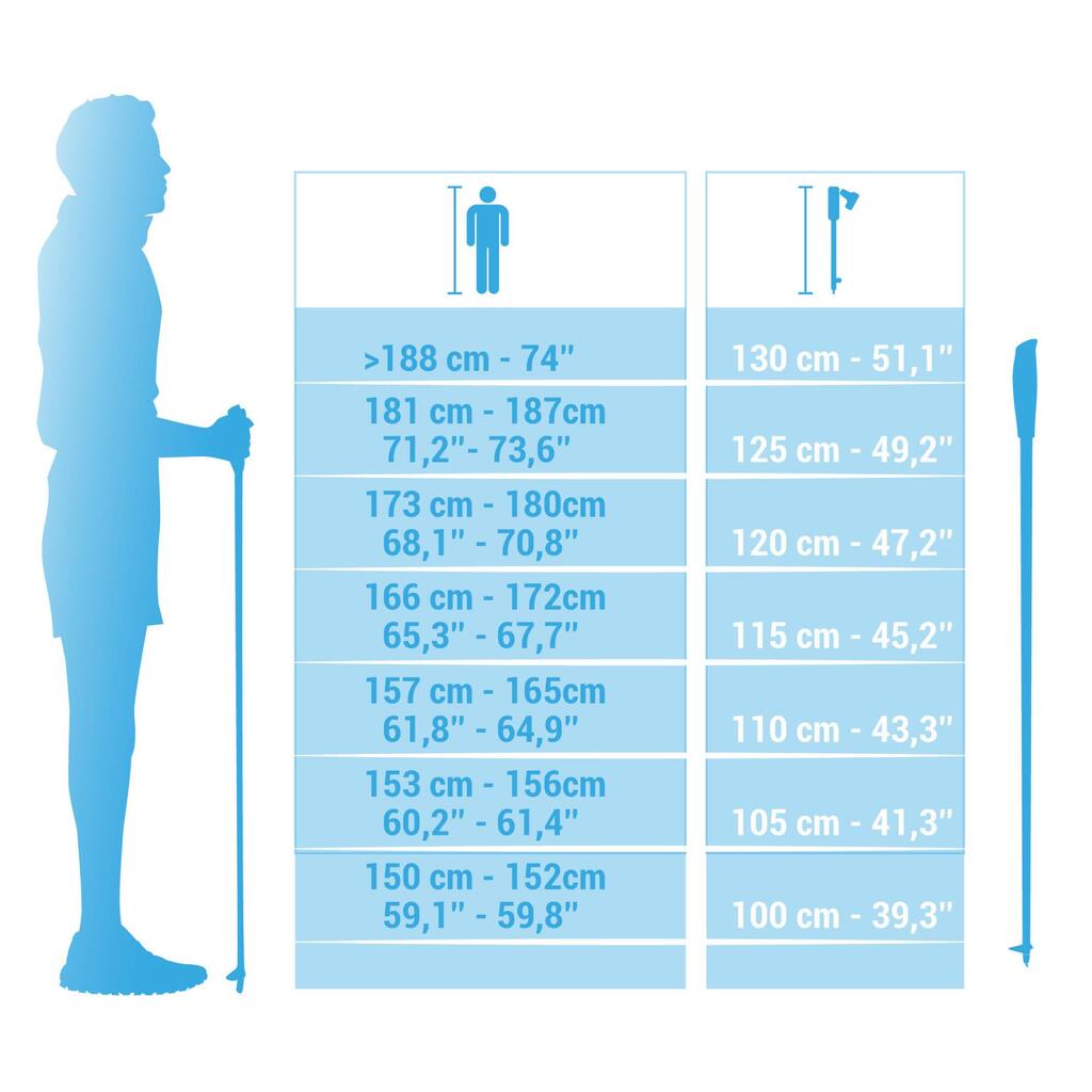 Palice na severskú chôdzu (nordic walking) NW P100 čierno-sivé