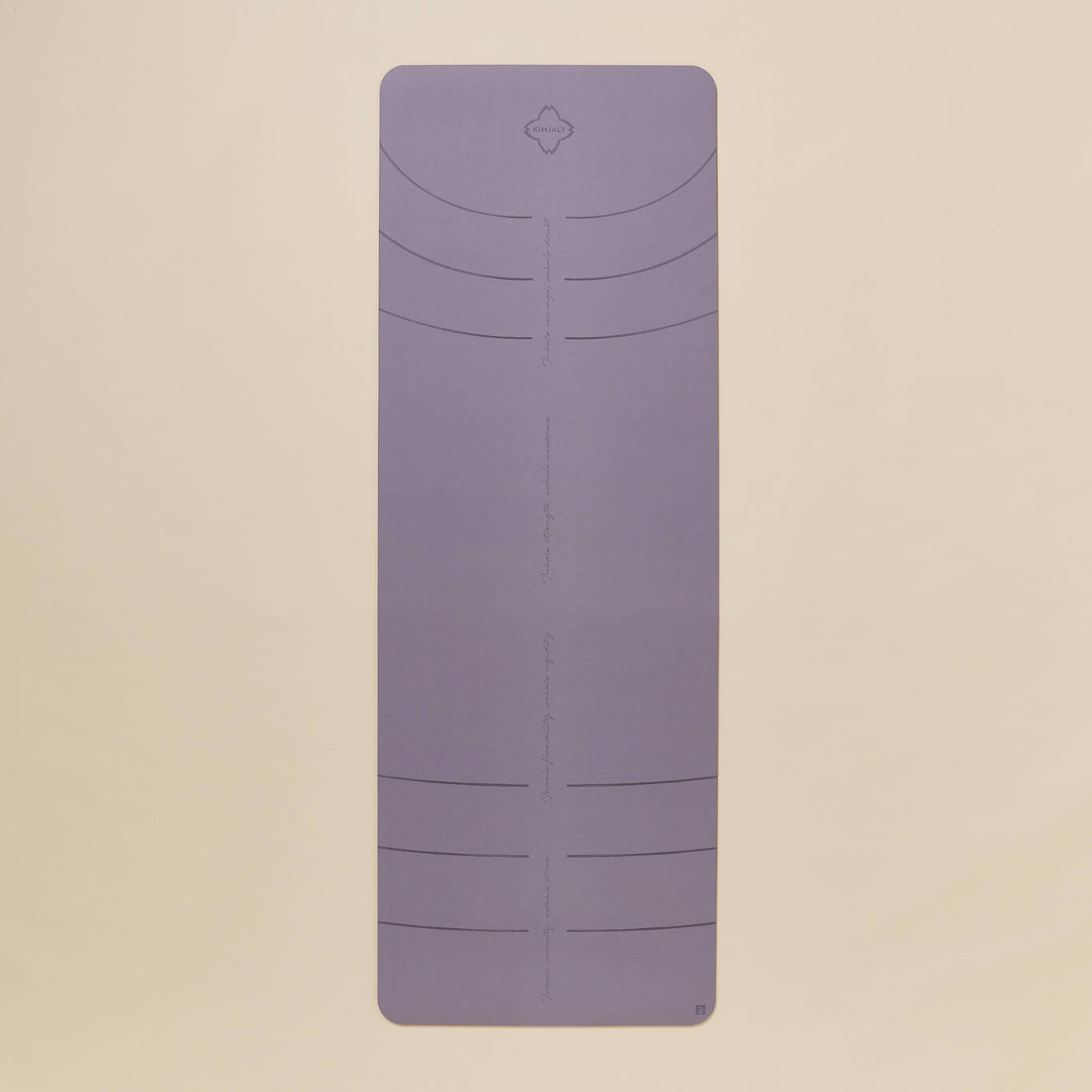 Yoga Mat Grip+ 185CM X 65CM X 5MM - Purple