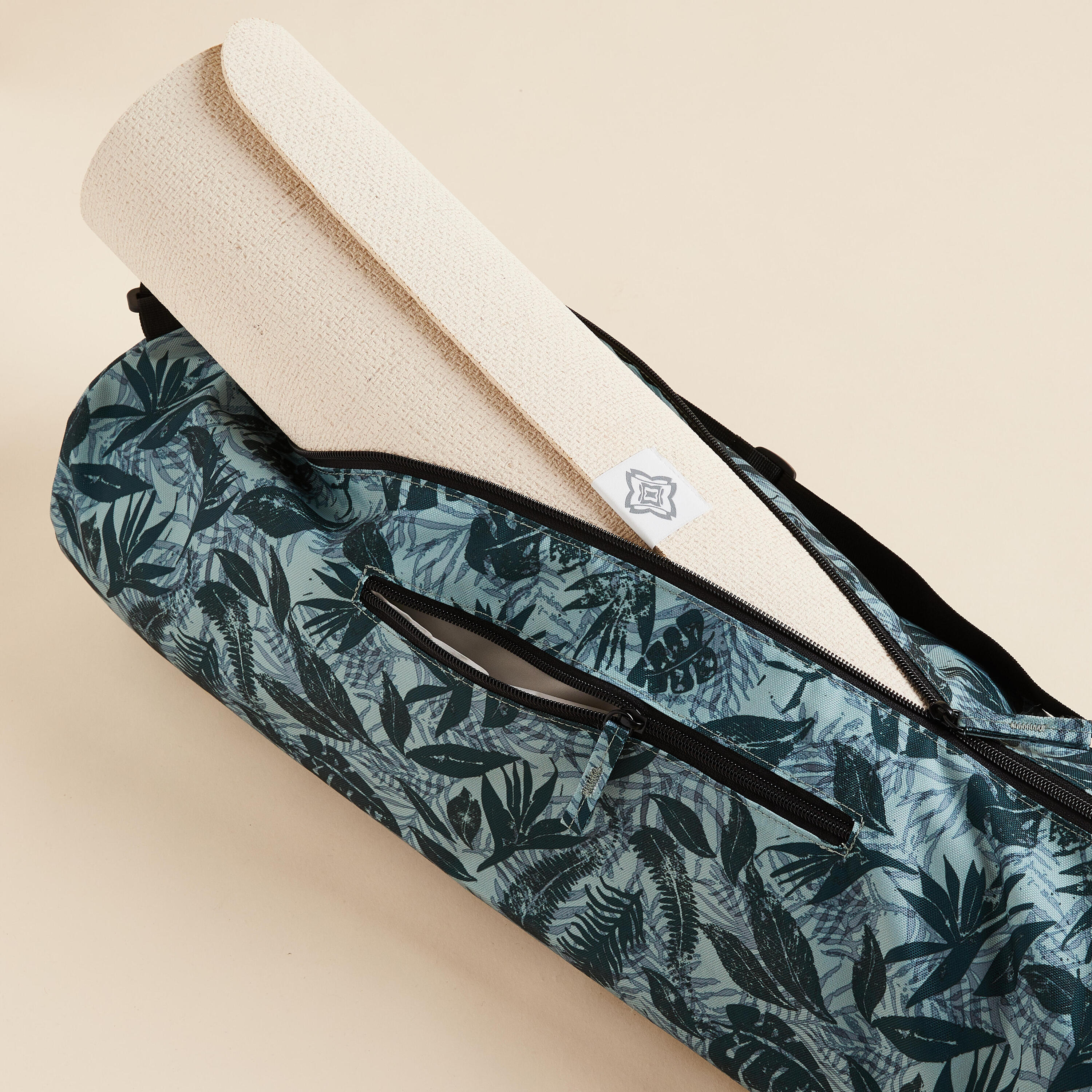Yoga Mat Bag 23 L - Palm Tree Green Print 3/4