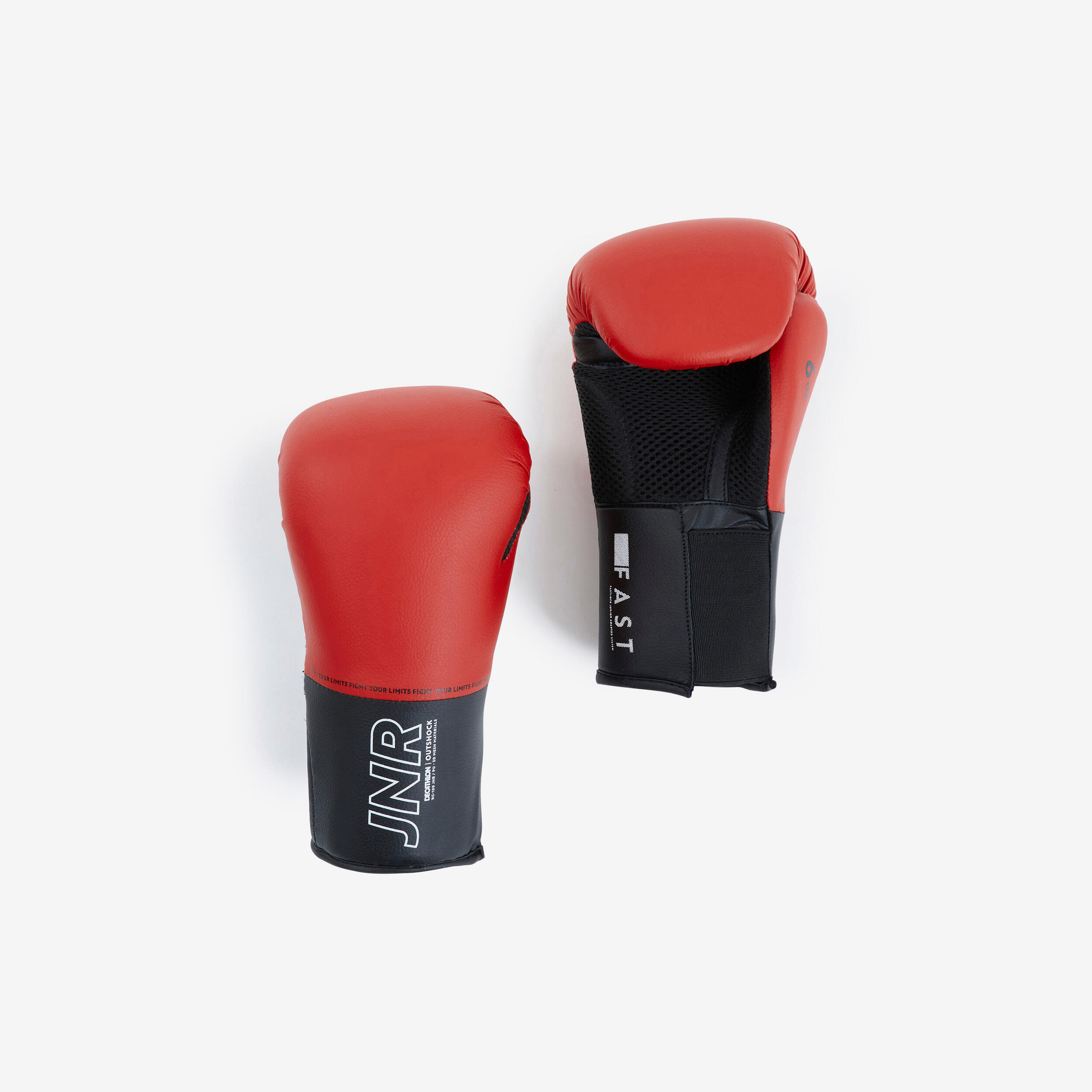 Kids' Boxing Gloves 100 - Red - OUTSHOCK