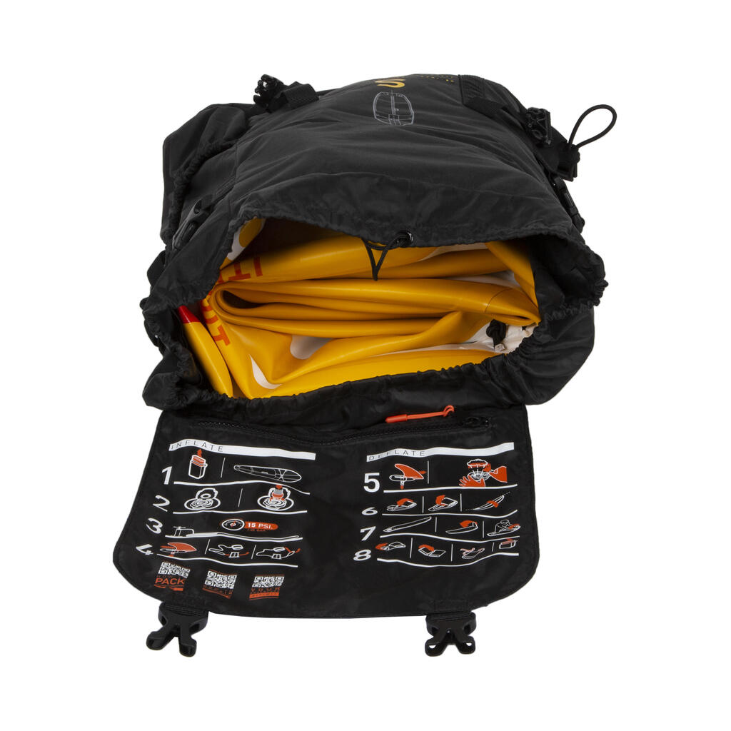 Prepravný batoh na nafukovacie kompaktné paddleboardy Itiwit 8' a 9'.