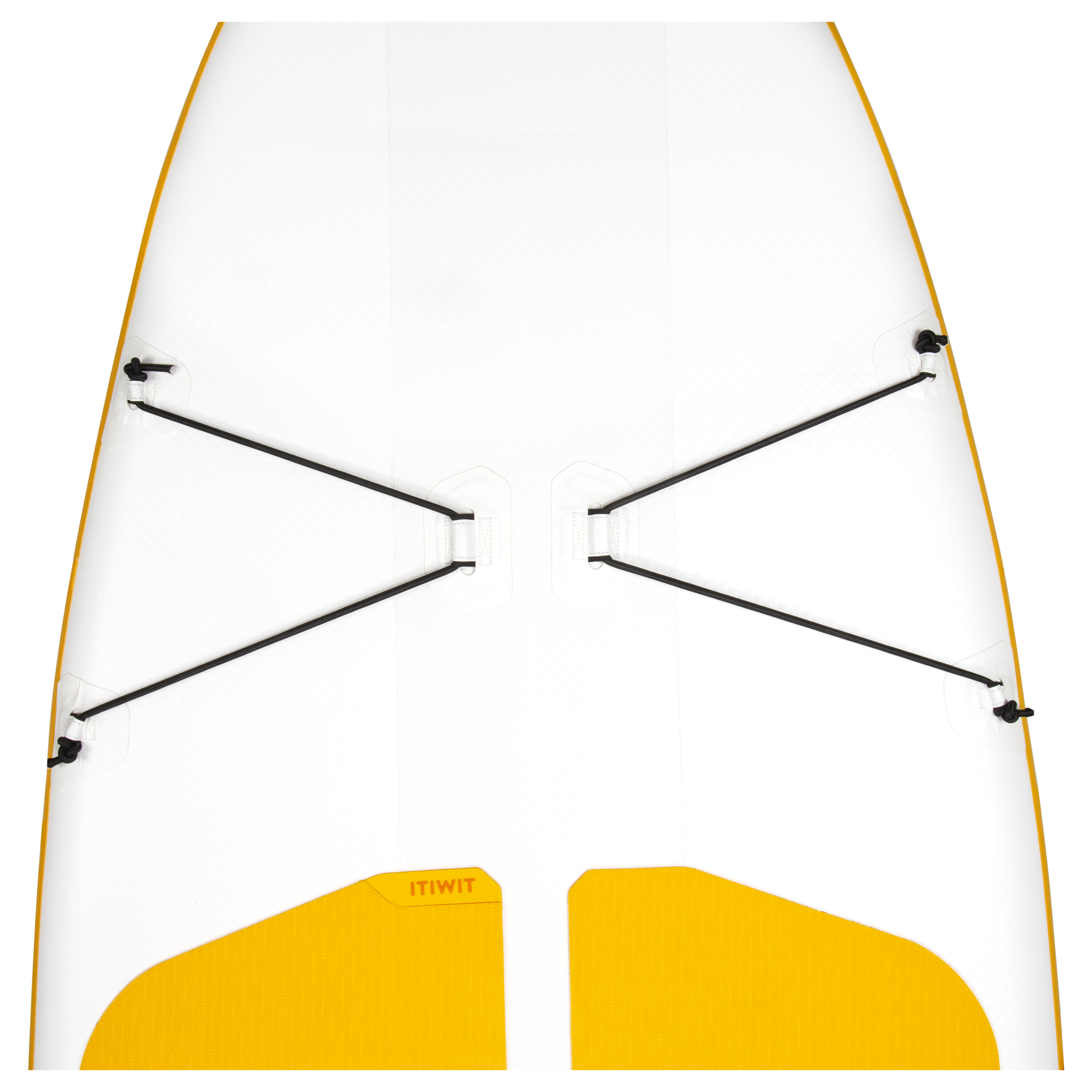 Inflatable SUP - 100 White/Yellow - ITIWIT