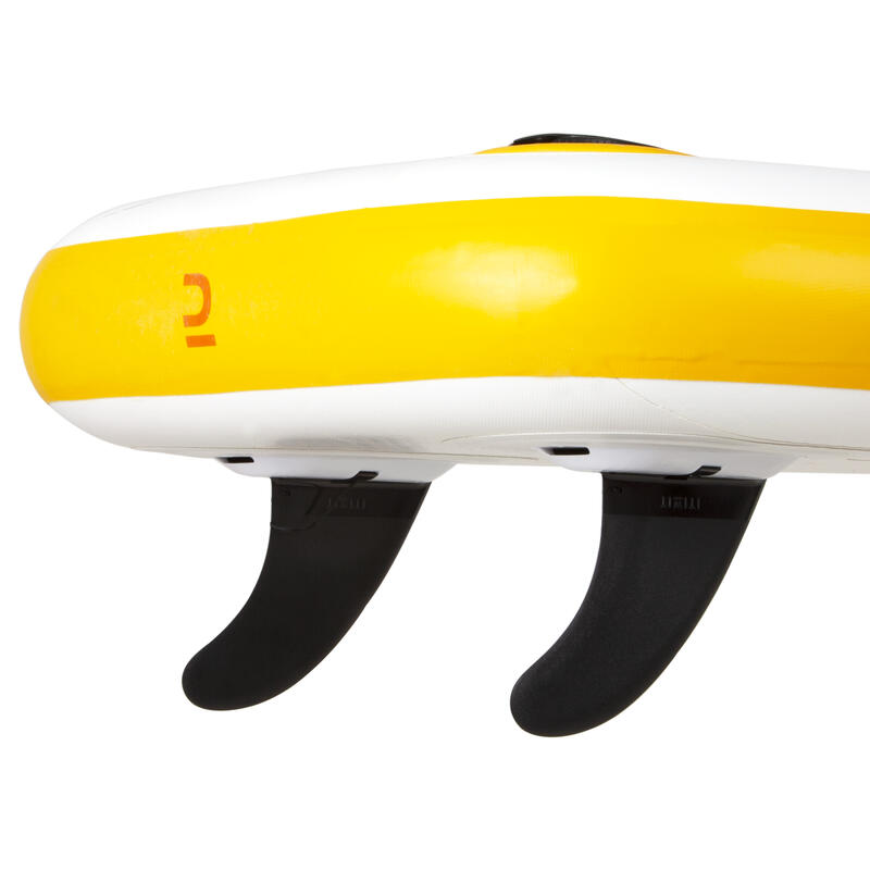 Prancha Insuflável de Stand Up Paddle Principiante Compacta S Amarelo/Branco