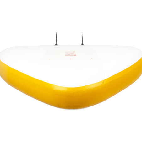 100 COMPACT 8FT (S) INFLATABLE STAND-UP PADDLEBOARD - YELLOW/WHITE (up to 60kg)