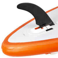 S500 10FT (140L) SURFING INFLATABLE STAND-UP PADDLEBOARD LONGBOARD -WHITE/ORANGE