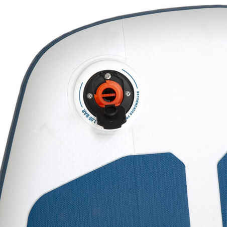 Ultra-compact and stable 10-foot (max. 130 kg) SUP - white and blue